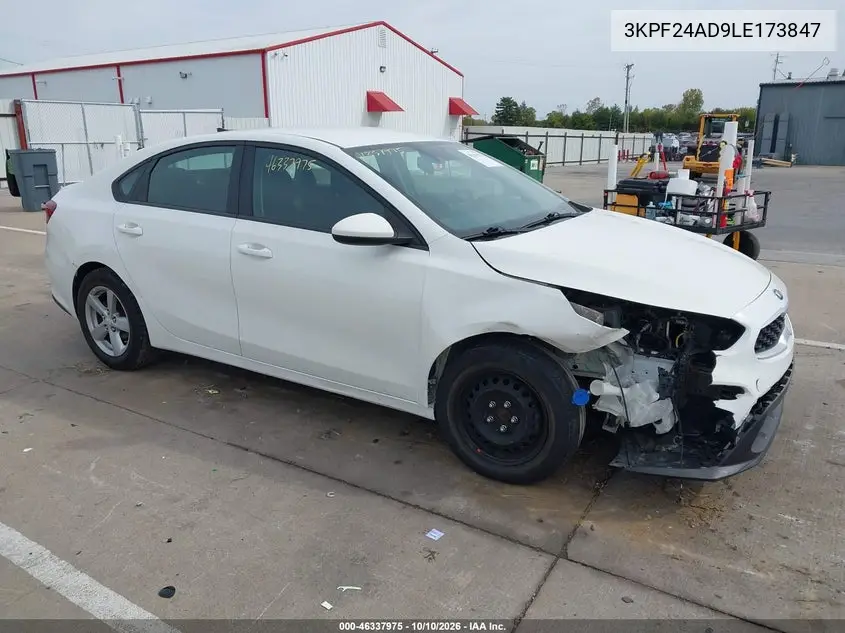 2020 Kia Forte Fe VIN 3KPF24AD9LE173847 фото 1