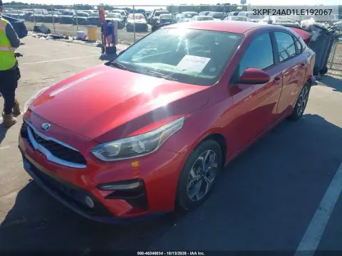 3KPF24AD1LE192067 — 2020 Kia Forte, фото 3 с аукциона IAAI, Задняя часть