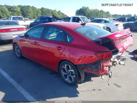 3KPF24AD1LE192067 — 2020 Kia Forte, фото 4 с аукциона IAAI, Задняя часть