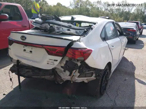 3KPF34ADXME393111 — 2021 Kia Forte, фото 4 с аукциона IAAI, Биологическая опасность