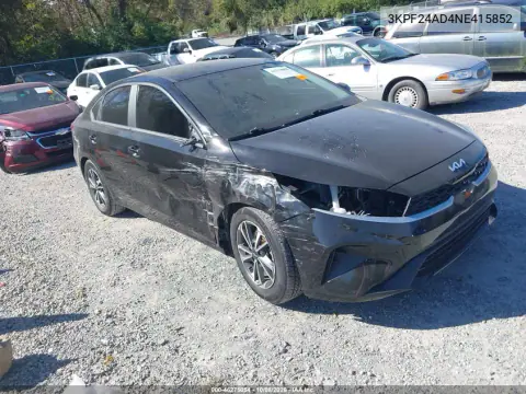 3KPF24AD4NE415852 — 2022 Kia Forte, Правая сторона, фото до ремонта