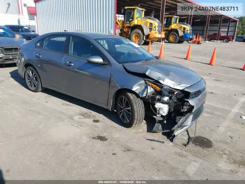 2022 Kia Forte Lxs VIN 3KPF24AD7NE483711 фото 2