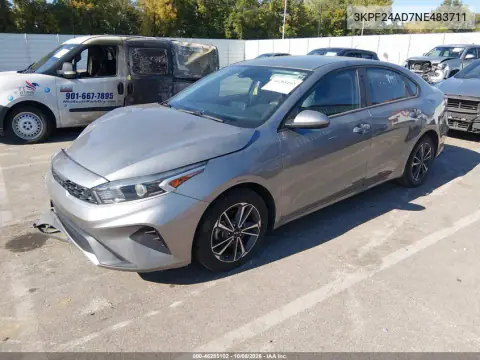 2022 Kia Forte Lxs VIN 3KPF24AD7NE483711 фото 3