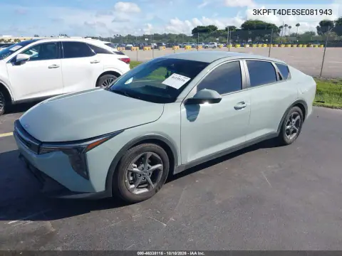 2025 Kia K4 Lxs VIN 3KPFT4DE5SE081943 фото 3