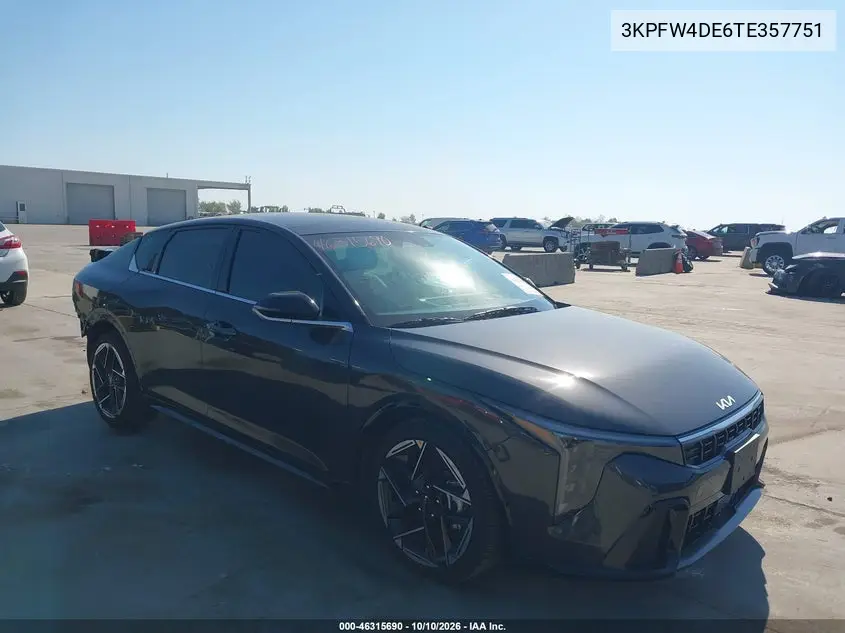 2026 Kia K4 Gt-Line VIN 3KPFW4DE6TE357751 фото 2