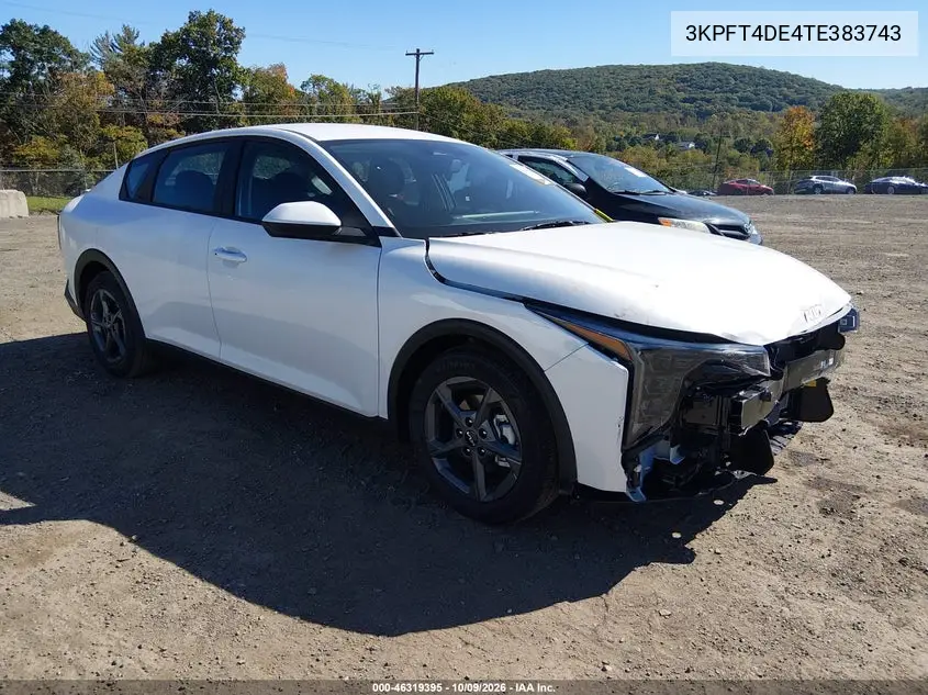 2026 Kia K4 Lxs VIN 3KPFT4DE4TE383743 фото 2