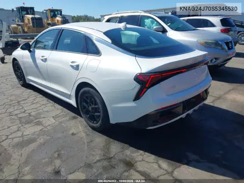 2025 Kia K5 Lxs VIN KNAG24J70S5345530 фото 4