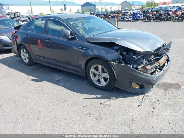 KNAGM4A7XE5473434 — 2014 Kia Optima LX, Передняя часть (Front), фото до ремонта