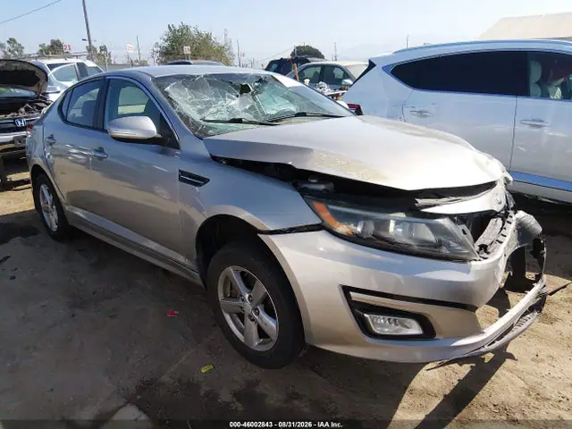 5XXGM4A77FG466294 — 2015 Kia Optima LX, Передняя часть (Front End), фото до ремонта