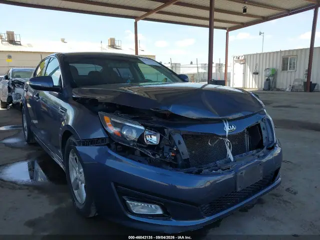 KNAGM4A74F5594302 — 2015 Kia Optima LX, Передняя часть (Front End), фото до ремонта