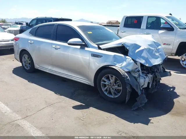 5XXGT4L34KG297214 — 2019 Kia Optima LX, Передняя часть (Front End), фото до ремонта