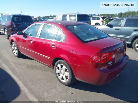 2008 Kia Optima Lx VIN KNAGE123585196218 фото 4