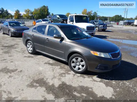 KNAGG4A86A5376337 — 2010 Kia Optima, Возвращение во владение, фото до ремонта