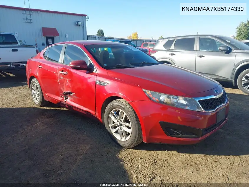 2011 Kia Optima Lx VIN KNAGM4A7XB5174330 фото 2