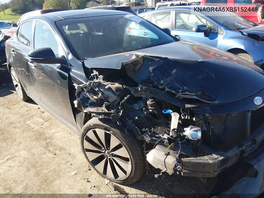2011 Kia Optima Sx VIN KNAGR4A6XB5152448 фото 1