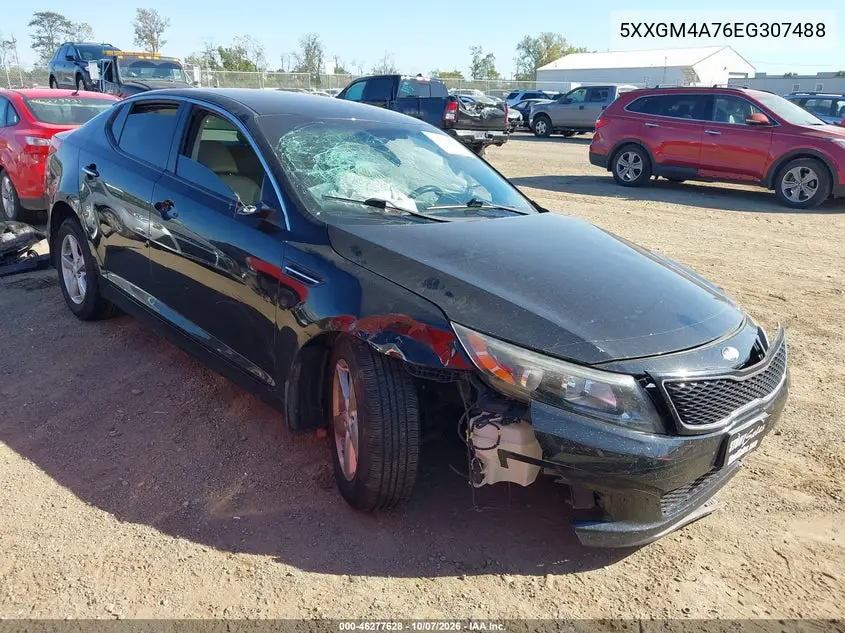 2014 Kia Optima Lx VIN 5XXGM4A76EG307488 фото 2