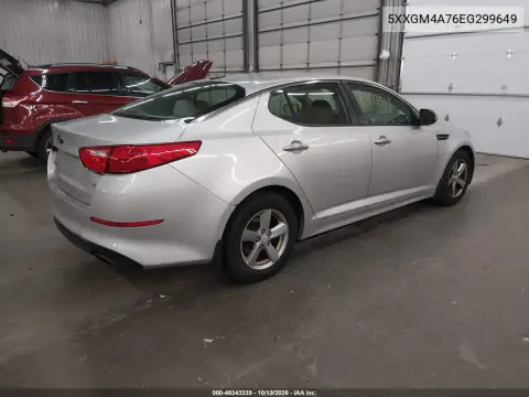 2014 Kia Optima Lx VIN 5XXGM4A76EG299649 фото 4
