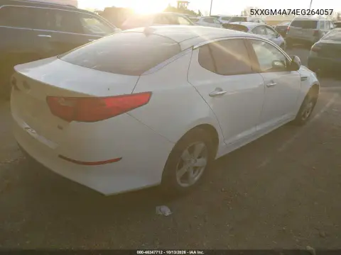 2014 Kia Optima Lx VIN 5XXGM4A74EG264057 фото 5