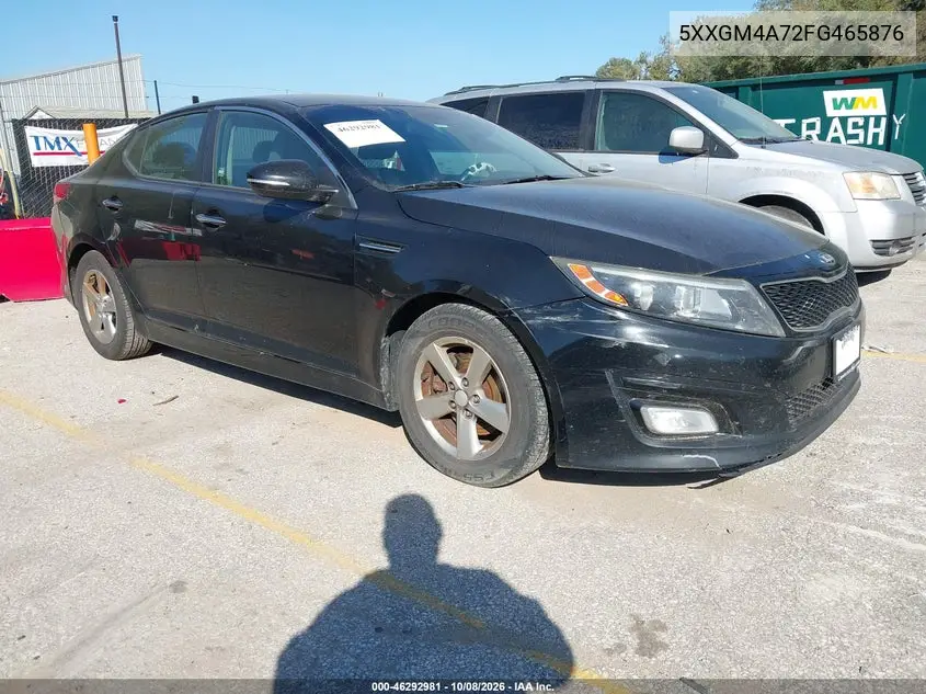 2015 Kia Optima Lx VIN 5XXGM4A72FG465876 фото 2