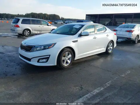 KNAGM4A7XF5549204 — 2015 Kia Optima, фото 3 с аукциона IAAI, Задняя часть справа