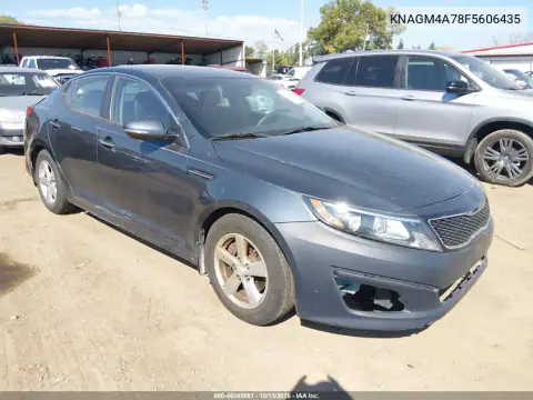 KNAGM4A78F5606435 — 2015 Kia Optima, Естественный износ, фото до ремонта