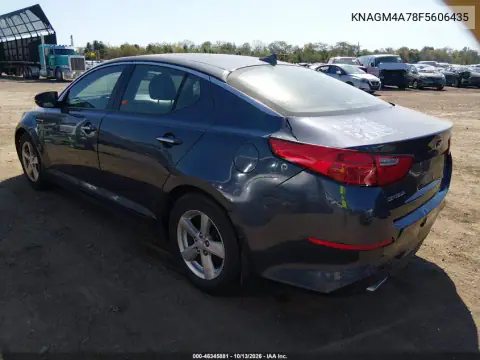 KNAGM4A78F5606435 — 2015 Kia Optima, фото 3 с аукциона IAAI, Естественный износ