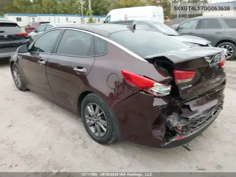 2016 Kia Optima Lx Eco Turbo VIN 5XXGT4L17GG063638 фото 4