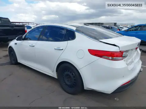 2016 Kia Optima Ex VIN 5XXGU4L35GG045833 фото 4