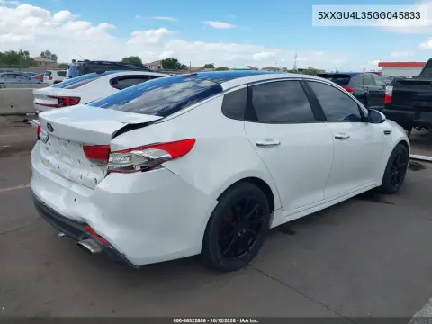 2016 Kia Optima Ex VIN 5XXGU4L35GG045833 фото 5