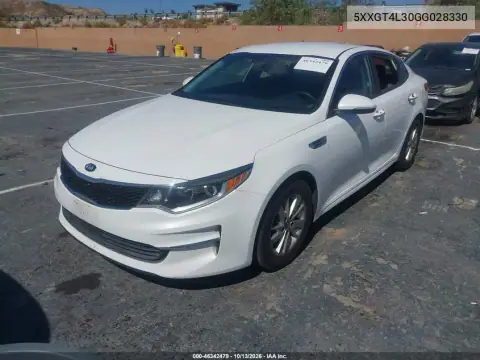 5XXGT4L30GG028330 — 2016 Kia Optima, фото 3 с аукциона IAAI, Механические повреждения