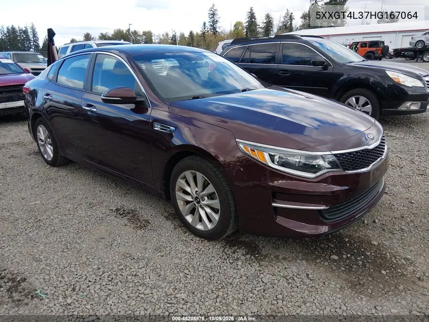 2017 Kia Optima Lx VIN 5XXGT4L37HG167064 фото 2
