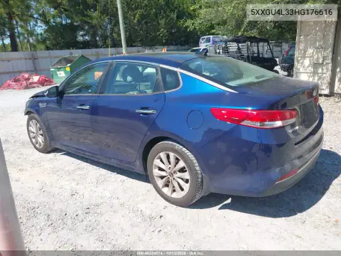 5XXGU4L33HG176616 — 2017 Kia Optima, фото 4 с аукциона IAAI, Передняя часть