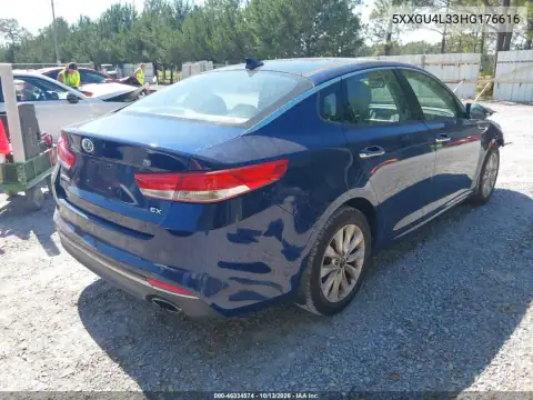 5XXGU4L33HG176616 — 2017 Kia Optima, фото 5 с аукциона IAAI, Передняя часть