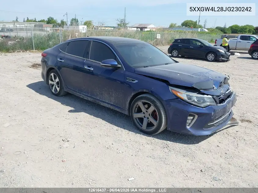 2018 Kia Optima Sx Turbo VIN 5XXGW4L28JG230242 фото 2