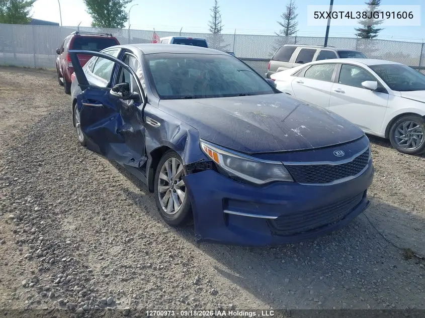 2018 Kia Optima Lx/S VIN 5XXGT4L38JG191606 фото 1