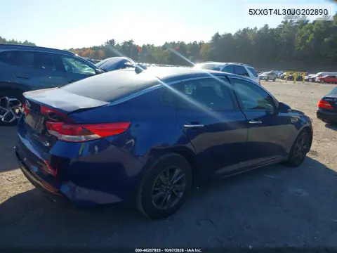 2018 Kia Optima Lx VIN 5XXGT4L30JG202890 фото 5