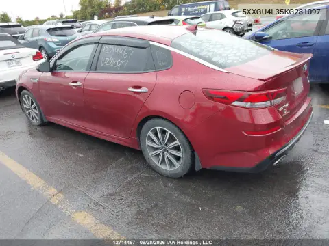 2019 Kia Optima VIN 5XXGU4L35KG281097 фото 4