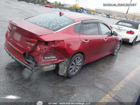 2019 Kia Optima VIN 5XXGU4L35KG281097 фото 5