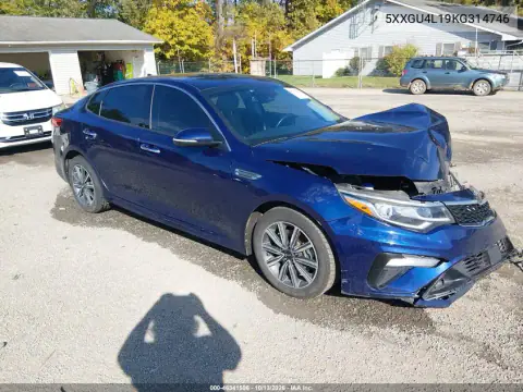5XXGU4L19KG314746 — 2019 Kia Optima, Передняя часть, фото до ремонта
