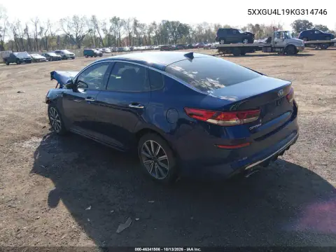 5XXGU4L19KG314746 — 2019 Kia Optima, фото 3 с аукциона IAAI, Передняя часть