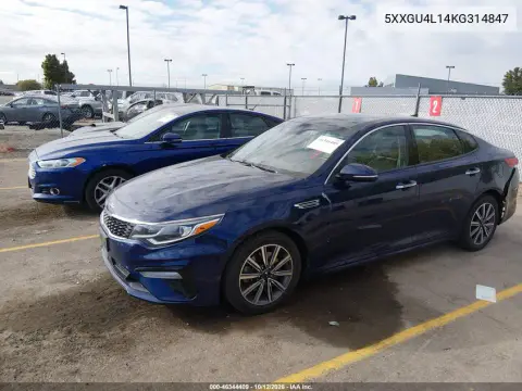2019 Kia Optima Ex VIN 5XXGU4L14KG314847 фото 3