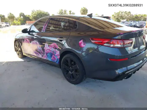 5XXGT4L39KG288931 — 2019 Kia Optima, фото 3 с аукциона IAAI, Естественный износ