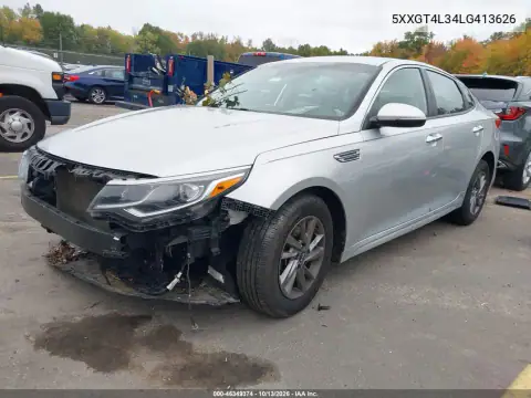 5XXGT4L34LG413626 — 2020 Kia Optima, фото 3 с аукциона IAAI, Передняя часть