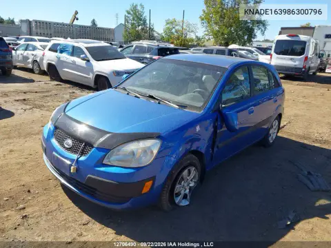 2008 Kia Rio5 Ex/Ex-Convenience/Ex-Sport VIN KNADE163986300796 фото 3