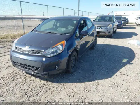 2013 Kia Rio Ex/Sx VIN KNADN5A30D6847500 фото 3