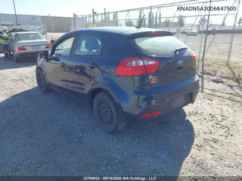 2013 Kia Rio Ex/Sx VIN KNADN5A30D6847500 фото 4