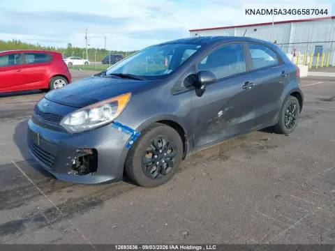 2016 Kia Rio Lx VIN KNADM5A34G6587044 фото 3