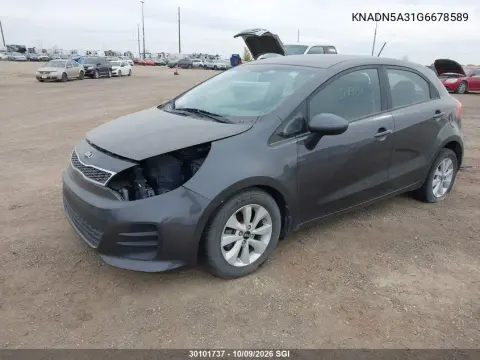 2016 Kia Rio Ex/Sx VIN KNADN5A31G6678589 фото 3