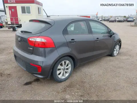 2016 Kia Rio Ex/Sx VIN KNADN5A31G6678589 фото 5