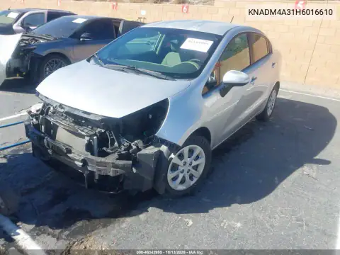 2017 Kia Rio Lx VIN KNADM4A31H6016610 фото 3